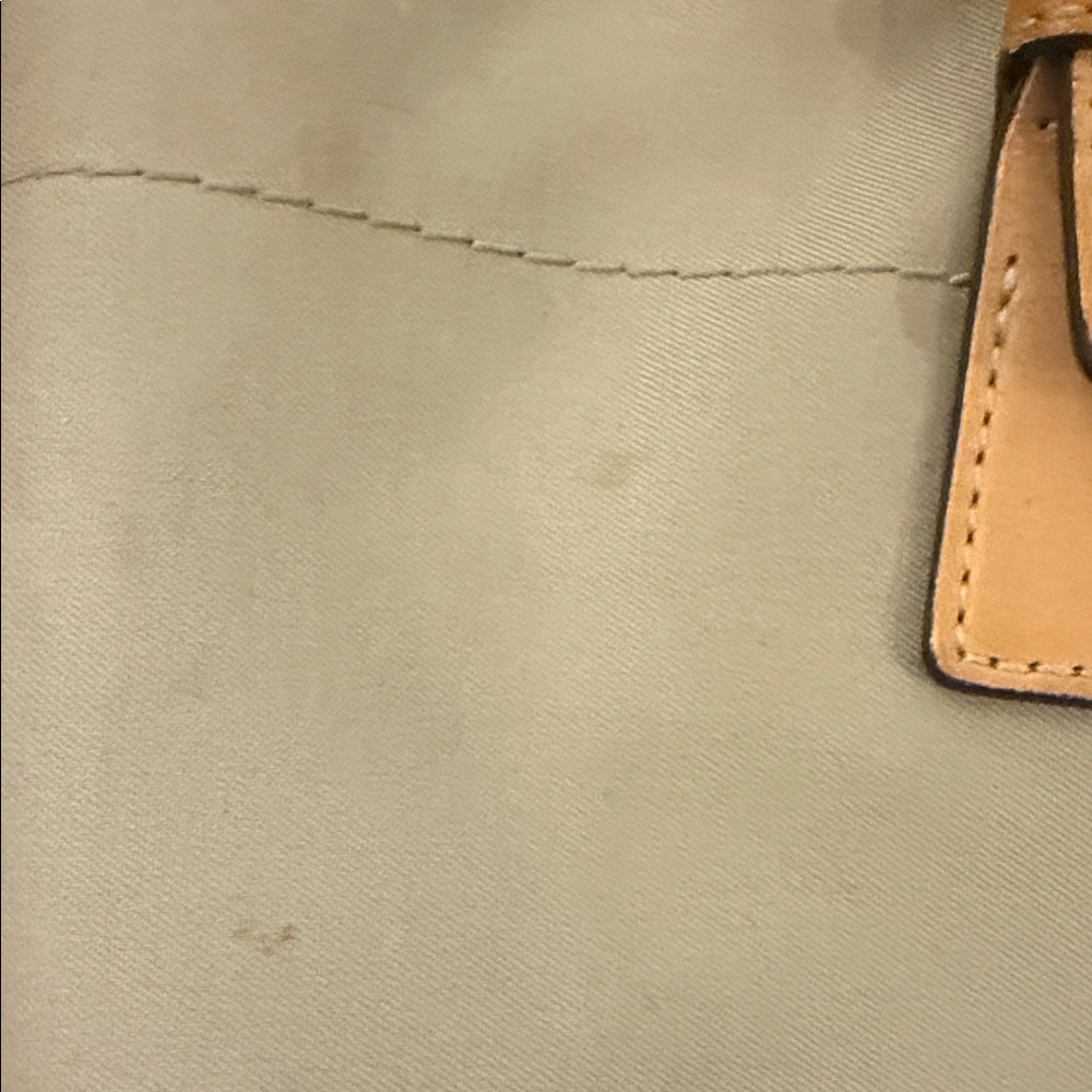 Coach SoHo Tan and Blue Canvas and Leather Shoulder Bag - Picture 10 of 10